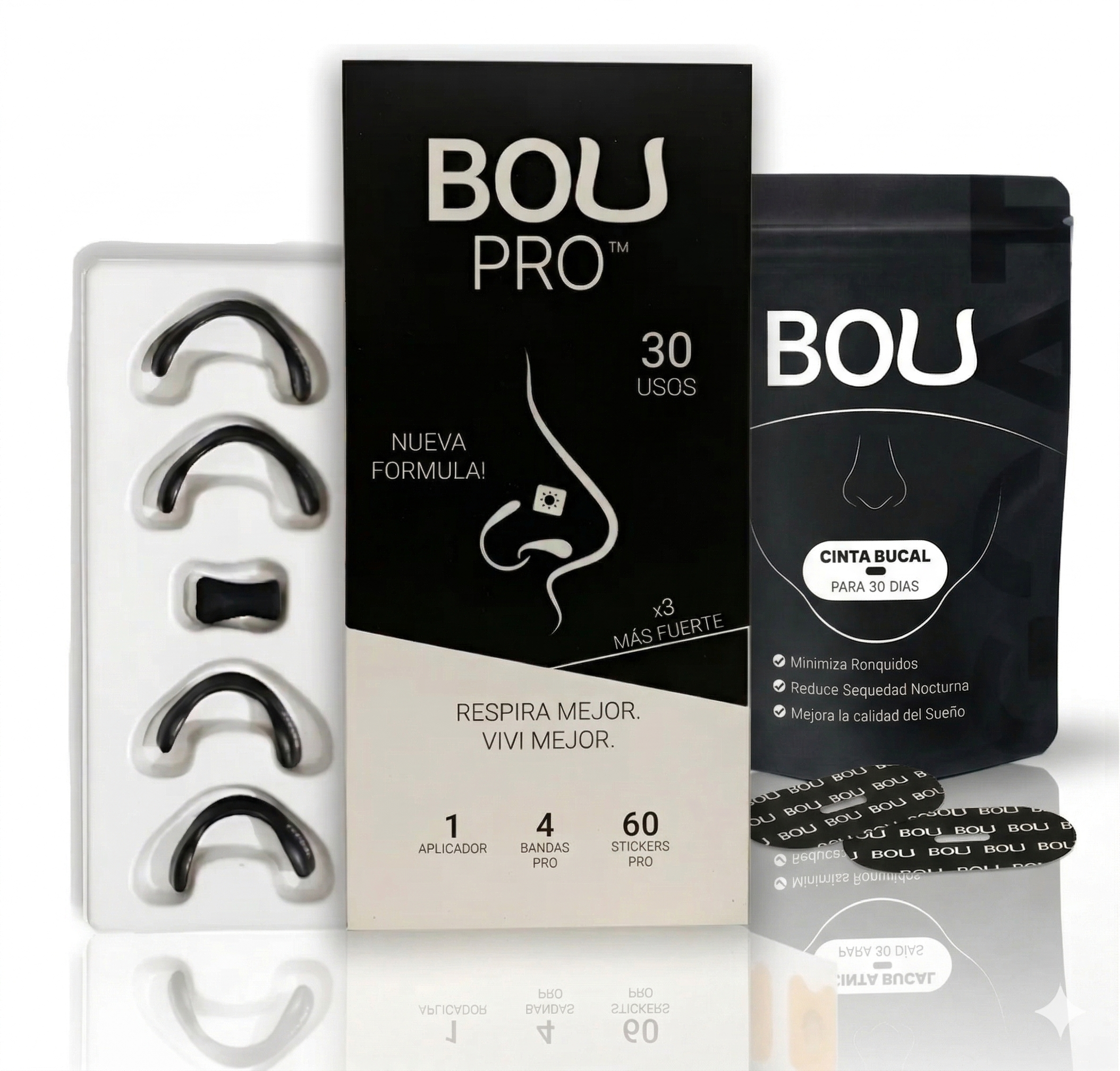 Tiras Nasales Magneticas + Cinta Bucal