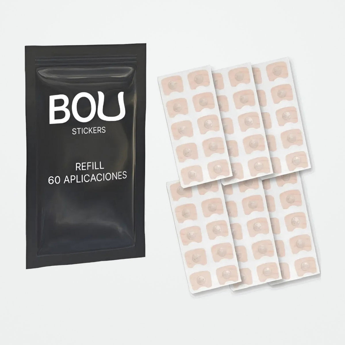 Repuestos para Tiras Magnéticas BOU, 60 stickers